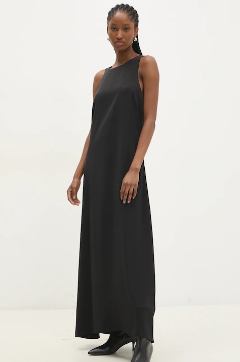 Answear Lab rochie culoarea negru, maxi, evazată