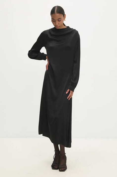 Answear Lab rochie culoarea negru, maxi, dreaptă