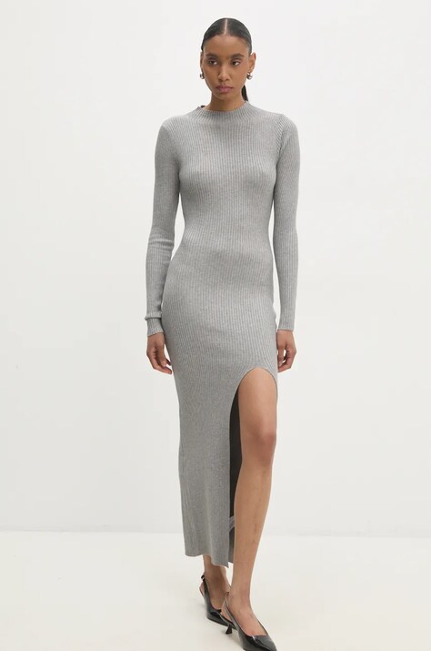 Šaty Answear.LAB šedá barva, maxi