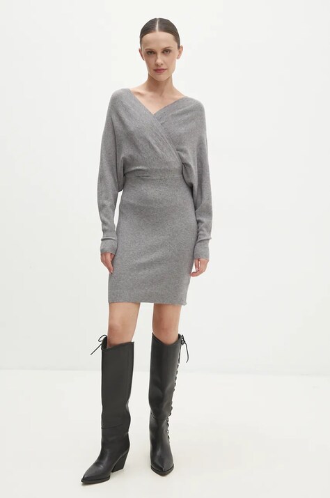 Haljina Answear.LAB boja: siva, mini, uska