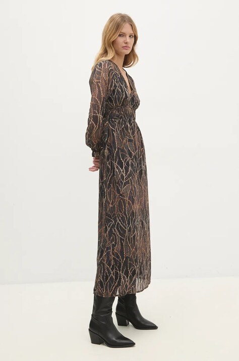 Answear Lab rochie culoarea negru, maxi, evazată