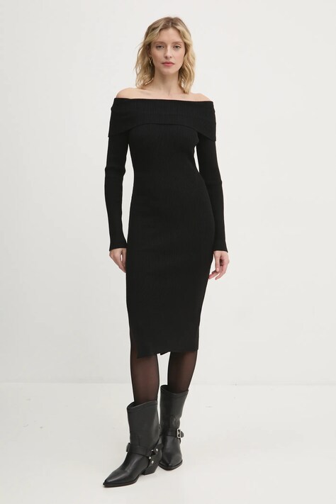 Answear Lab rochie culoarea negru, mini, mulată