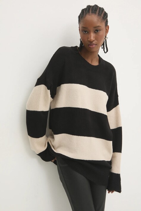 Pulover Answear.LAB za žene, boja: crna, lagani