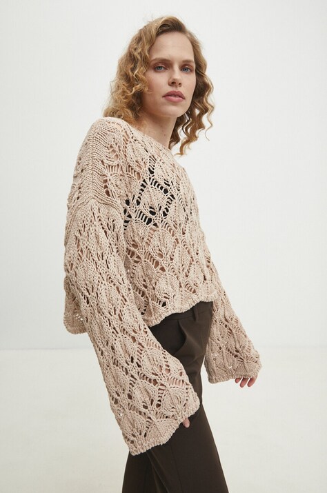 Answear Lab maglione donna colore beige