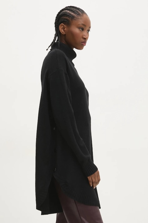 Svetr Answear.LAB dámský, černá barva, s golfem