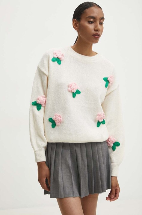 Свитер с шерстью Answear.LAB цвет бежевый