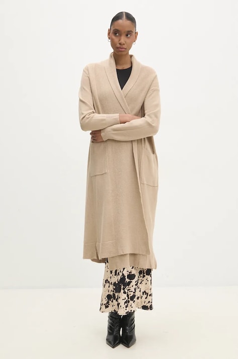 Answear.LAB kardigán barna, női