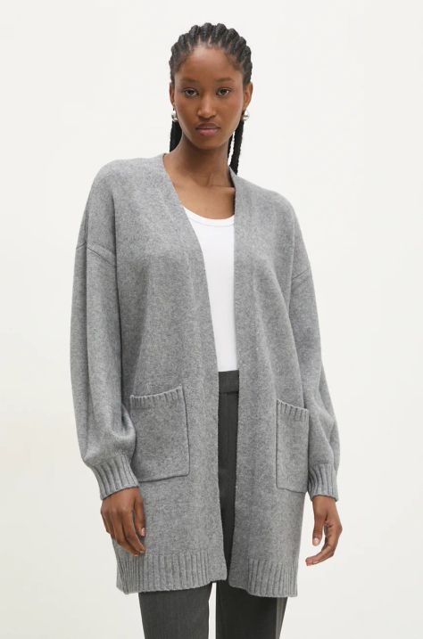 Answear Lab cardigan donna colore grigio