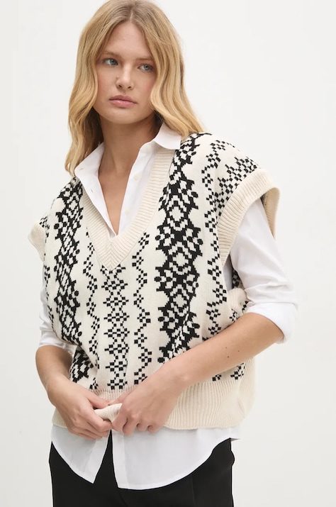 Безрукавка Answear.LAB колір бежевий