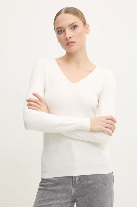 Светр з домішкою кашеміру Answear.LAB колір білий легкий