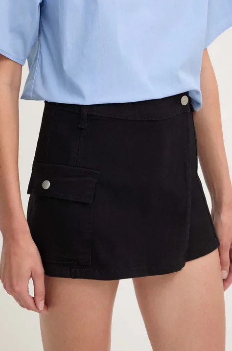 Answear Lab spódnicospodnie kolor czarny gładkie high waist