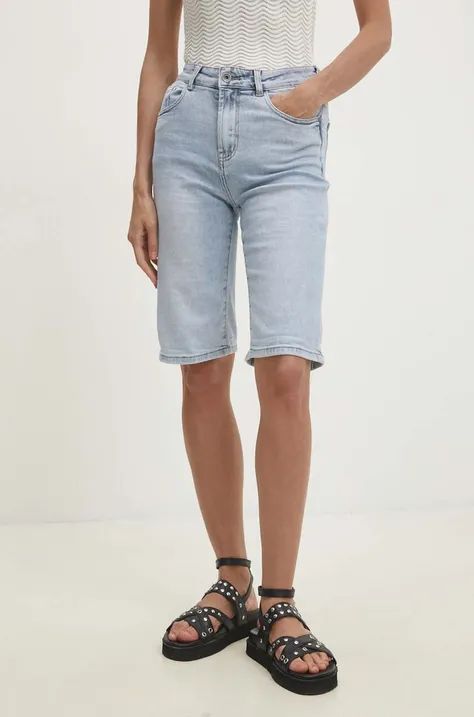 Traper kratke hlače Answear Lab za žene, bez uzorka, visoki struk