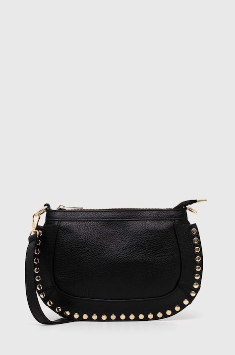 Answear Lab poseta de piele culoarea negru
