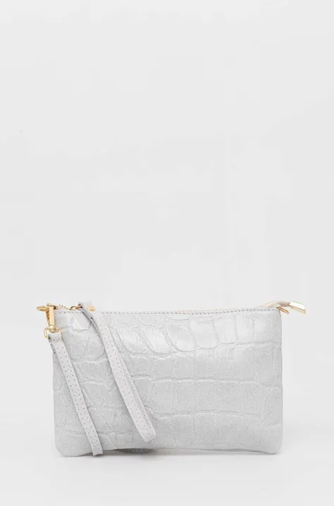 Кожаная сумочка Answear Lab цвет серый