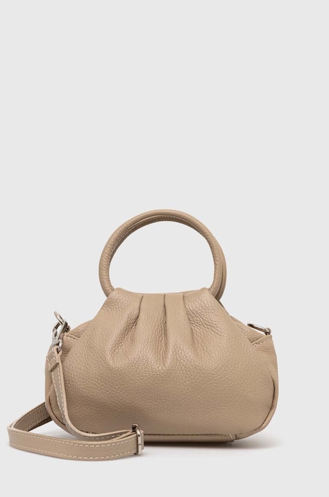 Кожена чанта Answear.LAB в бежово