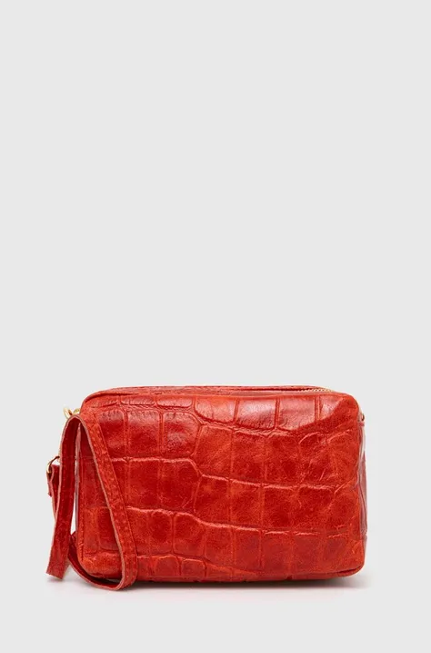 Кожаная сумочка Answear Lab цвет красный