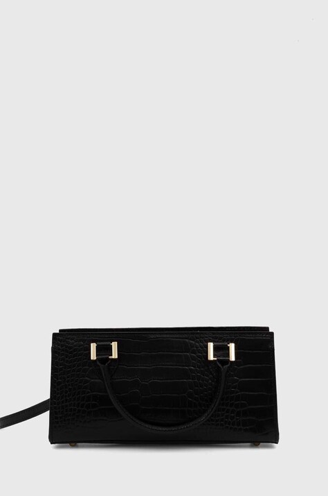 Answear Lab poseta de piele culoarea negru