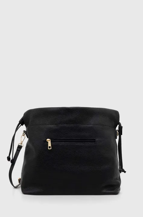 Кожаная сумочка Answear Lab цвет чёрный