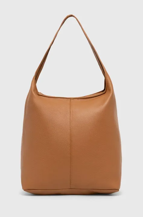 Шкіряна сумочка Answear Lab колір коричневий
