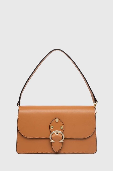 Кожаная сумочка Answear.LAB цвет оранжевый