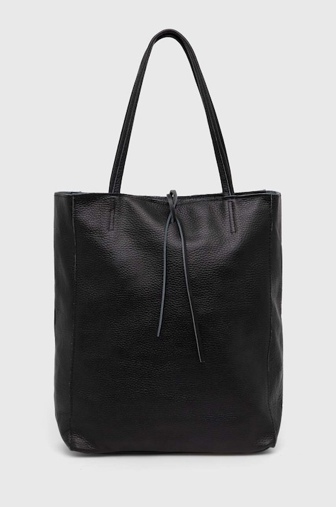 Kožená kabelka Answear.LAB černá barva