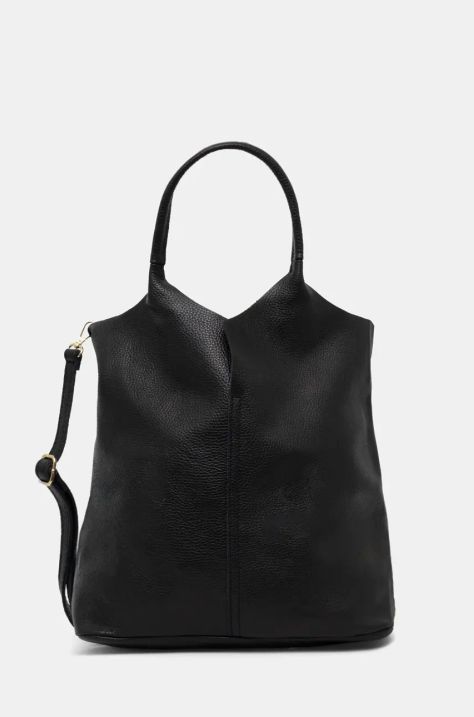 Кожена чанта Answear.LAB в черно