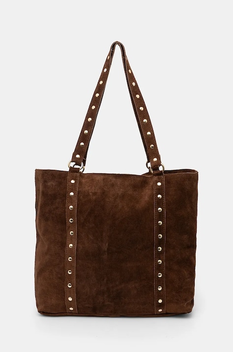 Semišová kabelka Answear.LAB hnedá farba