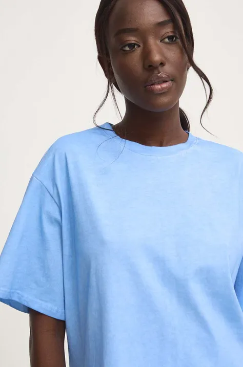 Answear Lab t-shirt bawełniany damski kolor niebieski