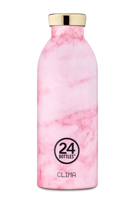 24bottles butelka Clima Pink Marble 500ml