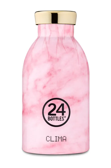 24bottles - Termosz Clima Pink Marble 330ml