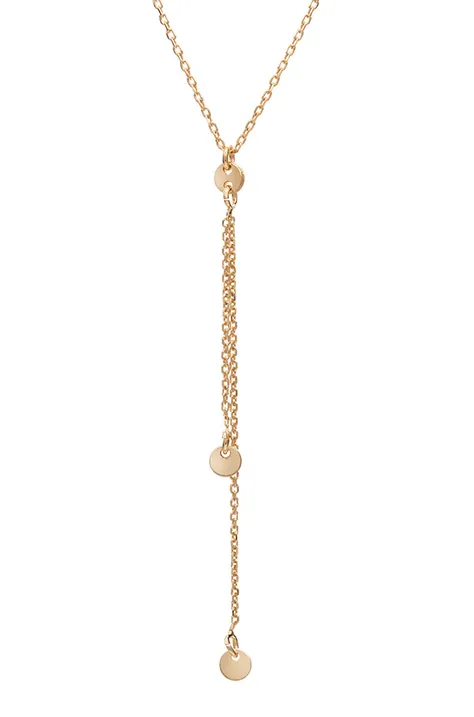 Strieborný pozlátený náhrdelník Ania Kruk Cosmo zlatá farba