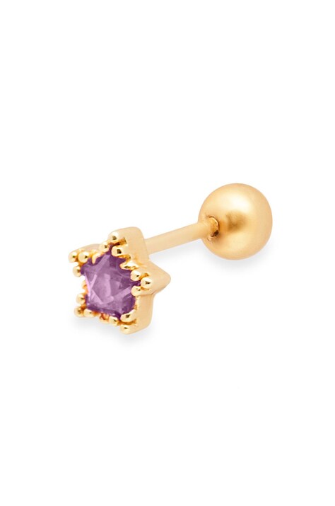 ANIA KRUK cercel din argint placat cu aur Piercing Rock It