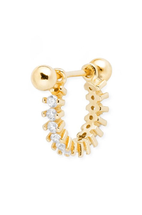 ANIA KRUK cercel din argint placat cu aur Piercing Rock It