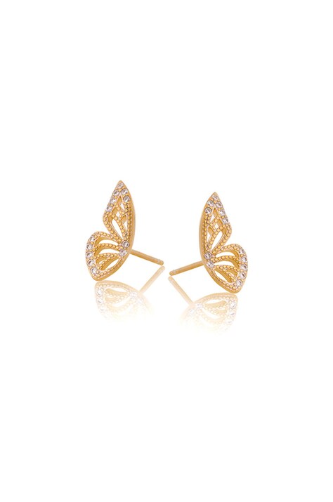 Позлатени сребърни обици ANIA KRUK Believe