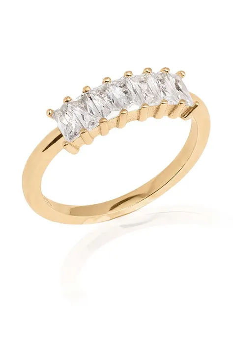Srebrni prsten pokriven zlatom ANIA KRUK Sugar SYZPS1402Z