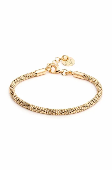 ANIA KRUK bracciale in argento placcato in oro OVAL