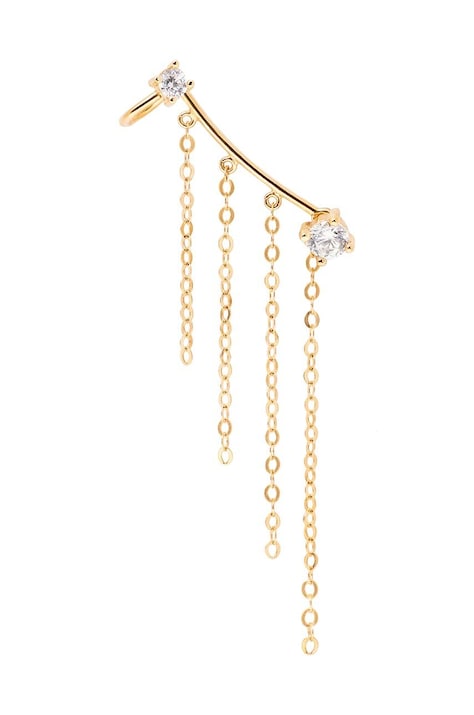 ANIA KRUK cercel din argint placat cu aur ROCK IT