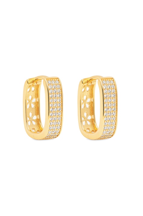 Серебряные серьги с позолотой ANIA KRUK GLAMOUR
