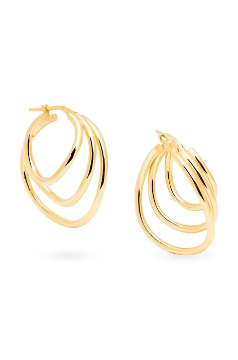 Pozlacené stříbrné náušnice ANIA KRUK TRENDY SMVKS2620Z