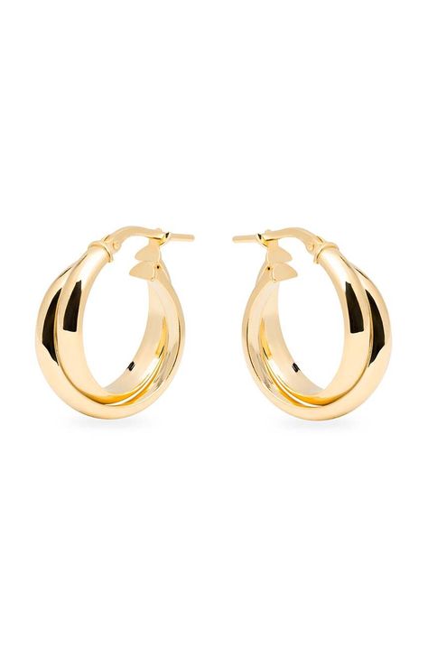 Ασημένια επιχρυσωμένα σκουλαρίκια ANIA KRUK TRENDY SMVKS2660Z