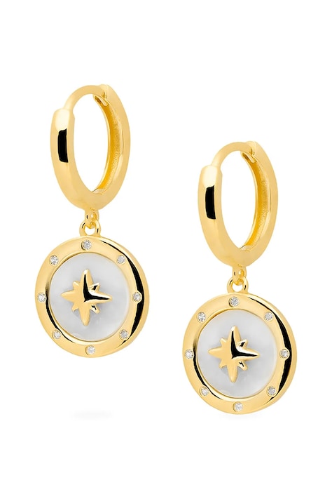 Strieborné pozlátené náušnice ANIA KRUK ARIEL SMVKP1732Z