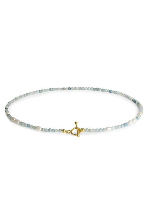 Srebrna ogrlica prevučena zlatom ANIA KRUK SUMMER SAKNN2874Z