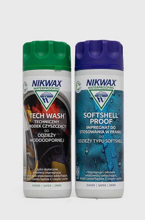 Nikwax zestaw do pielęgnacji odzieży i śpiworów Tech Wash® 300 ml / Softshell Proof™ 300 ml kolor transparentny