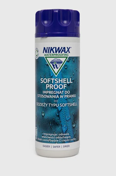Nikwax impregnat do odzieży typu softshell SoftShell Proof™ Wash-In 300 ml kolor transparentny
