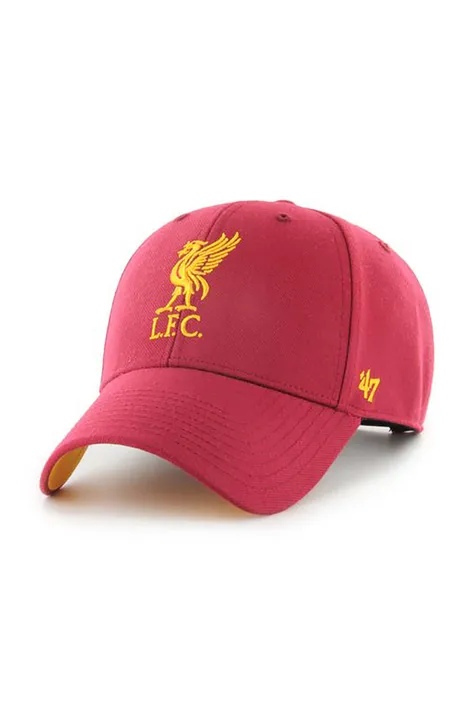 Καπέλο 47 brand Epl Liverpool χρώμα: κόκκινο