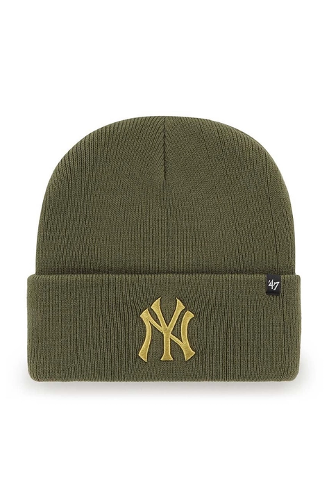 Шапка 47 brand Mlb New York Yankees колір коричневий