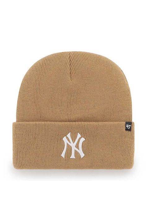 47 brand czapka MLB New York Yankees kolor beżowy B-HYMKR17ACE-QL