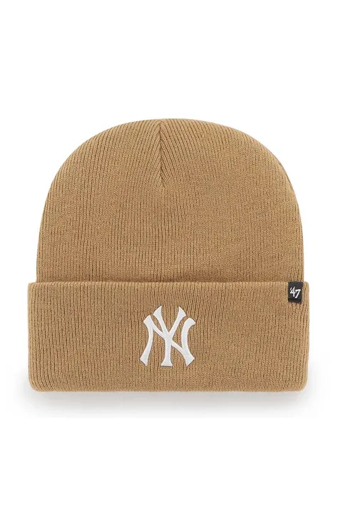 47brand czapka MLB New York Yankees kolor pomarańczowy