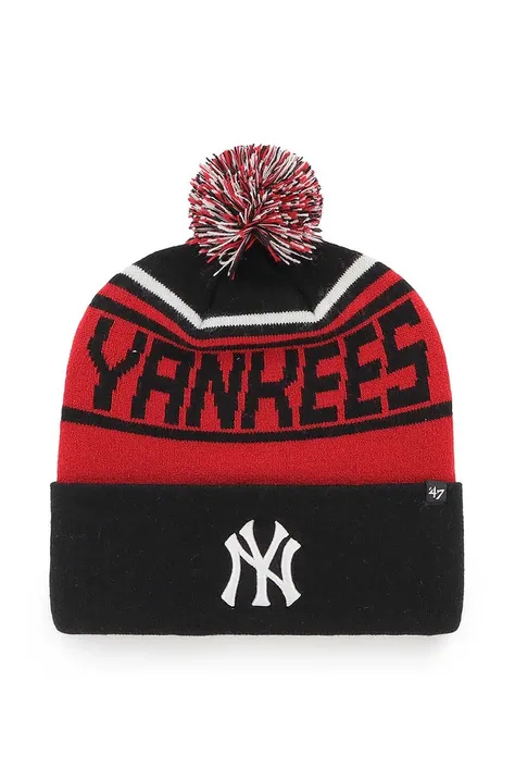 Шапка 47brand Mlb New York Yankees колір чорний