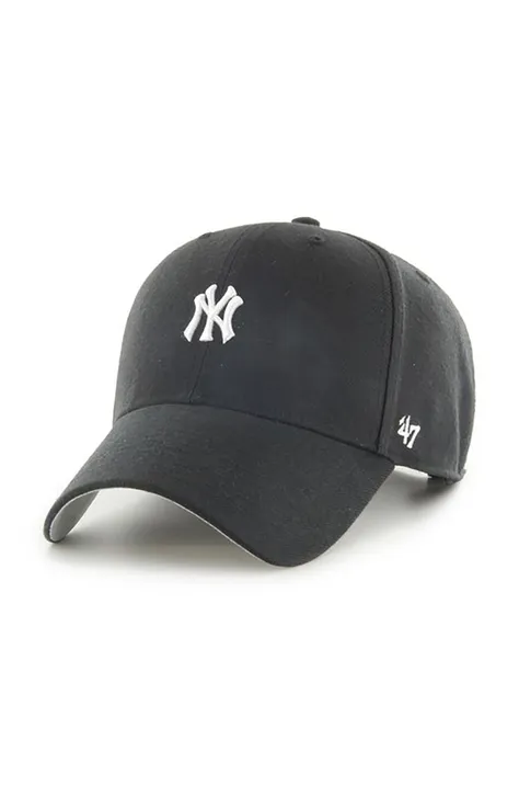 47brand czapka MLB New York Yankees kolor czarny z aplikacją